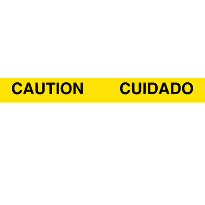 Barricade Tape (Caution Cuidado) - Yellow