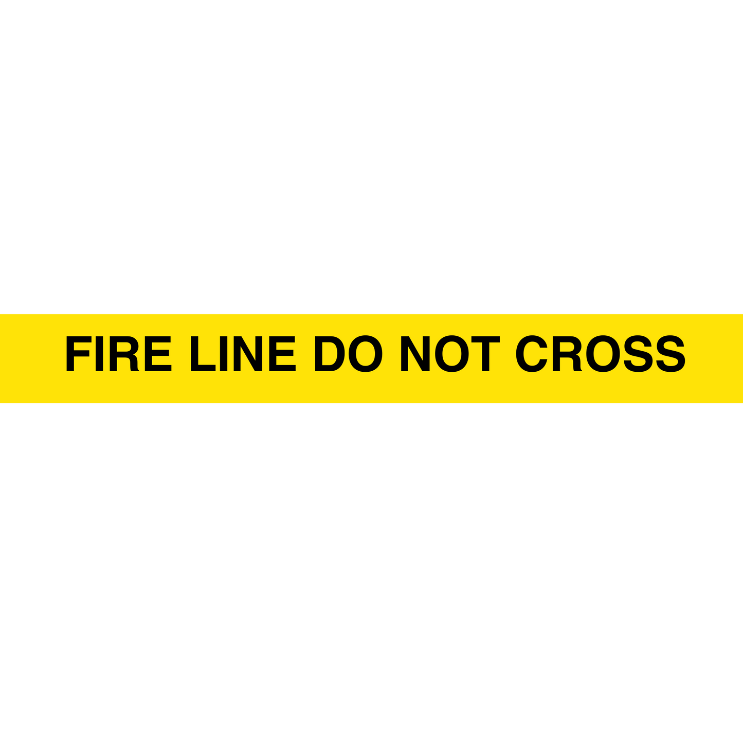 Barricade Tape (Fire Line Do Not Cross) - Yellow